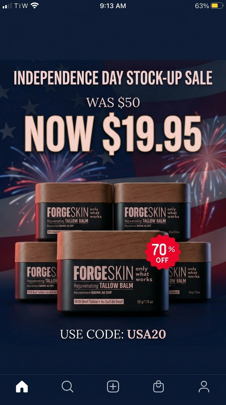 Forge Men Facebook ad