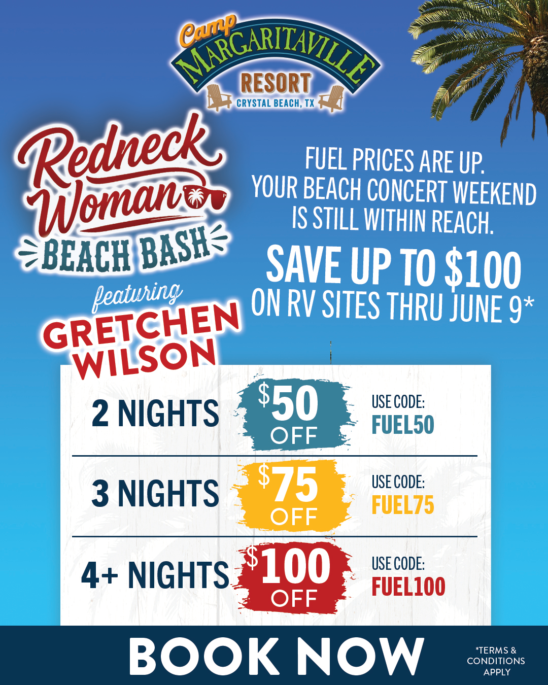 Camp Margaritaville Resort Crystal Beach Facebook ad