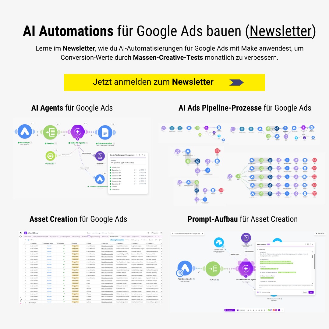 Slava Wagner Automations Facebook ad: AI-Newsletter