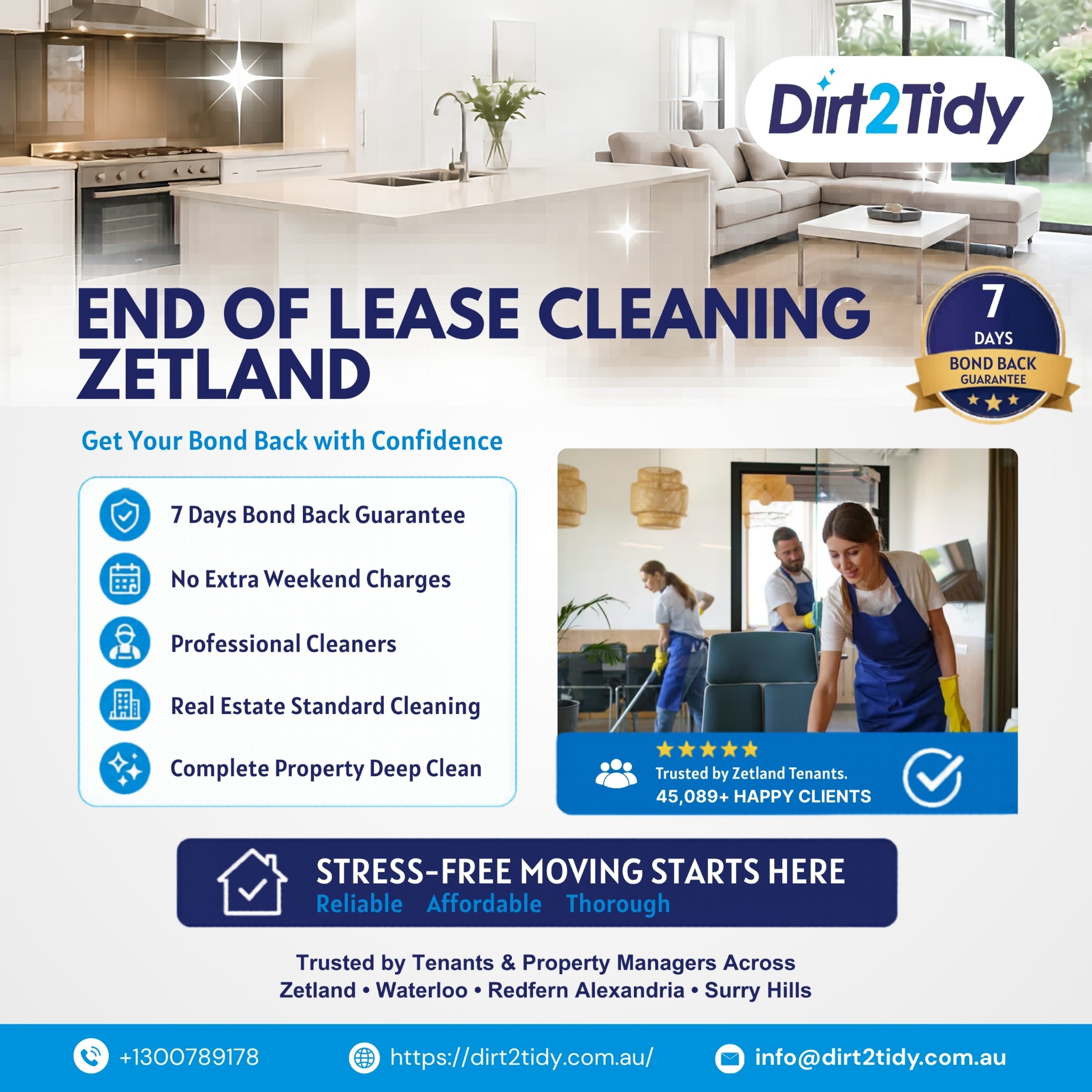 Dirt2tidy Sydney Facebook ad