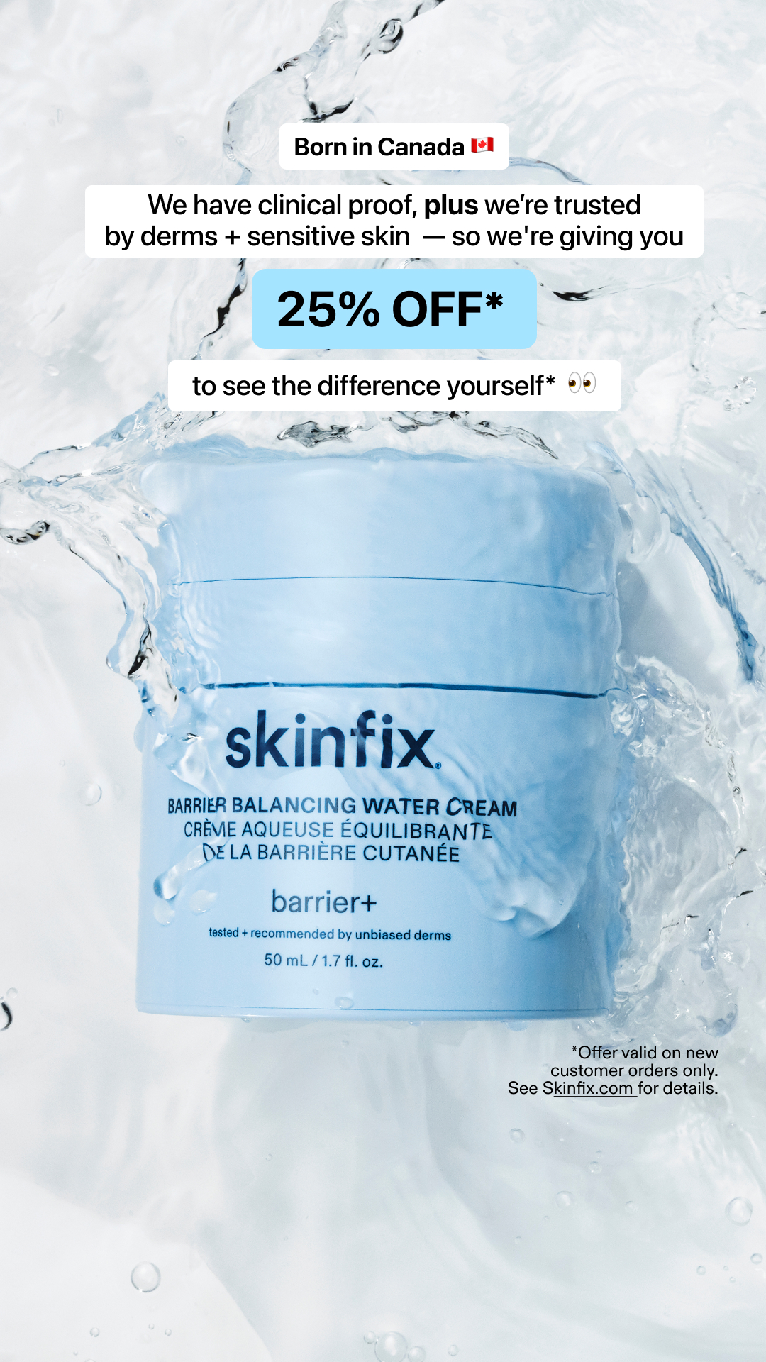 Skinfix Inc. Facebook ad