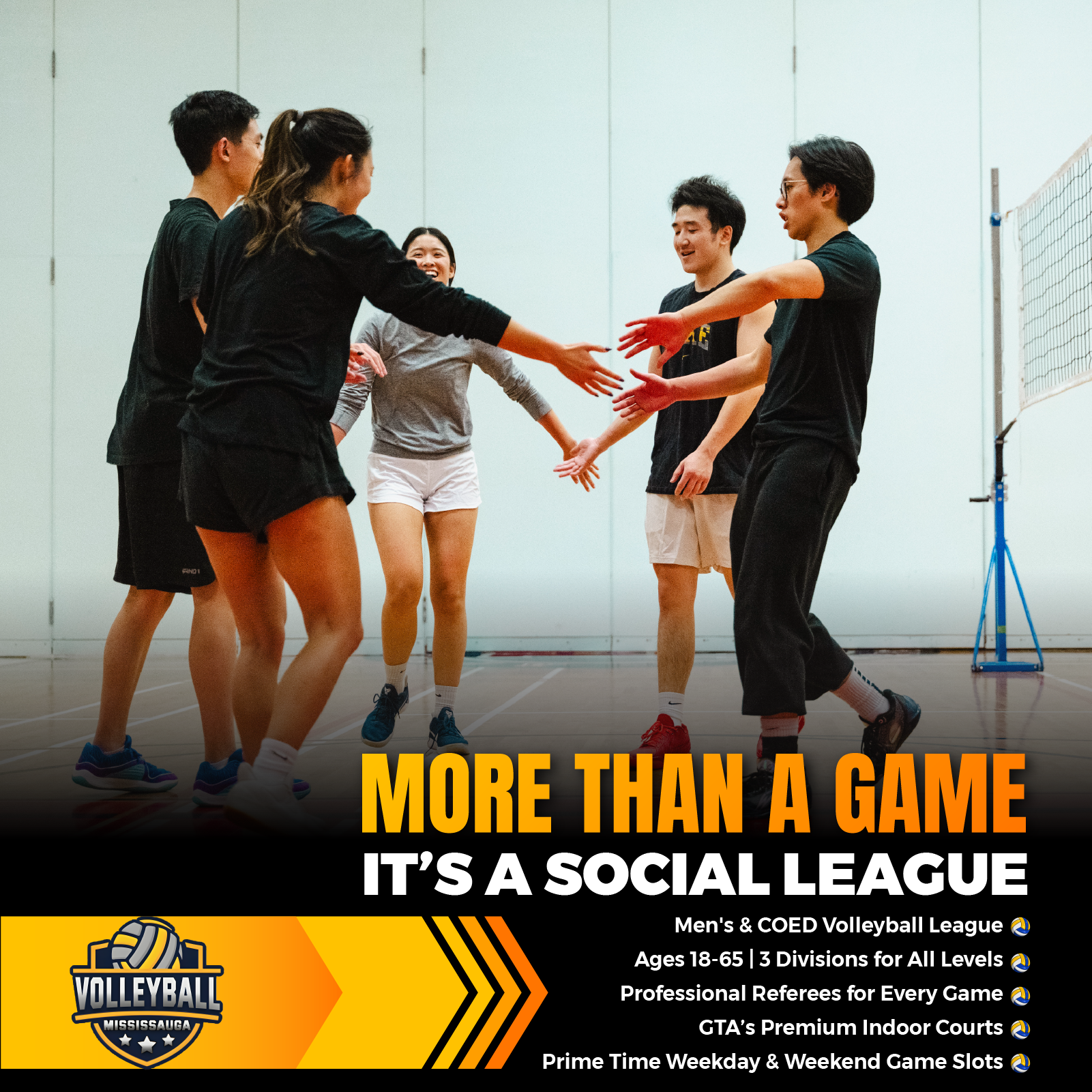 Volleyball Mississauga Facebook ad from May 6, 2026