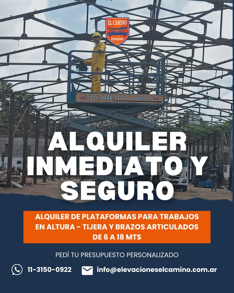 EL CAMINO ELEVACIONES Facebook ad: 1. Alquiler inmediato y seguro