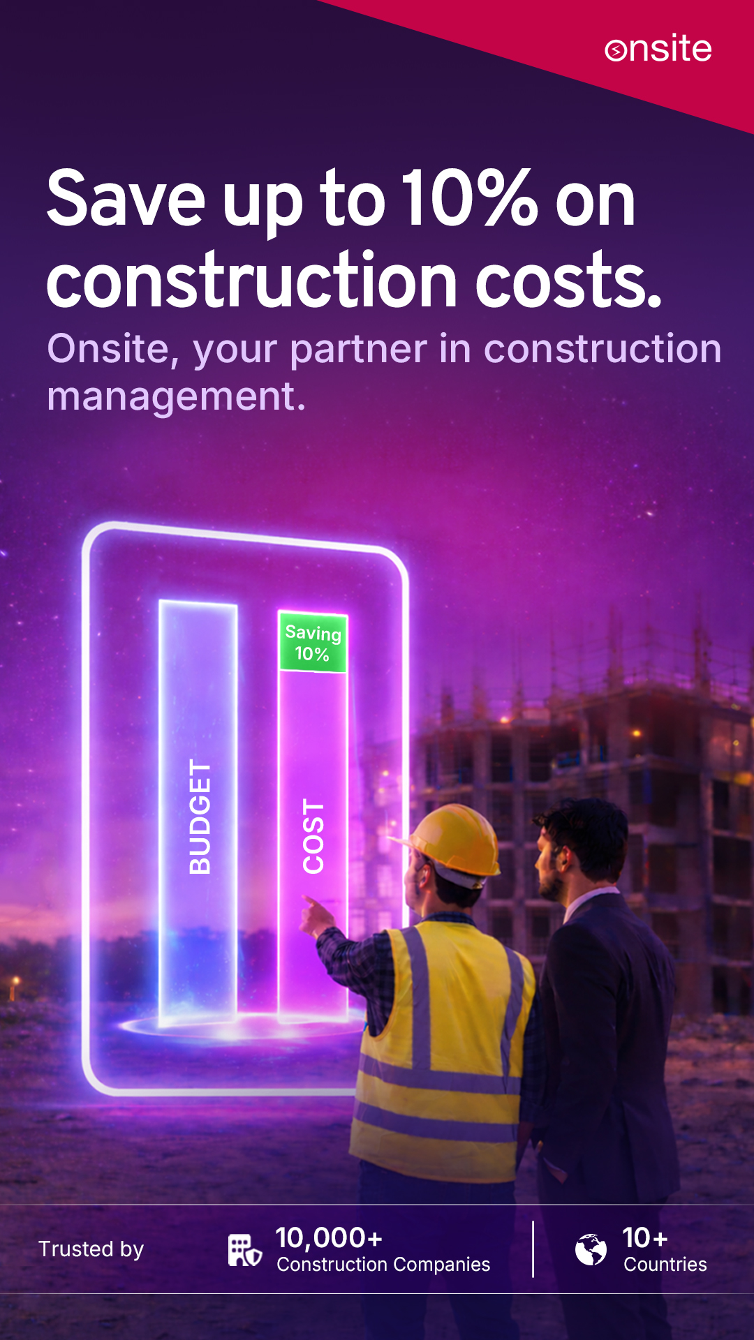 Onsite - Construction App Facebook ad