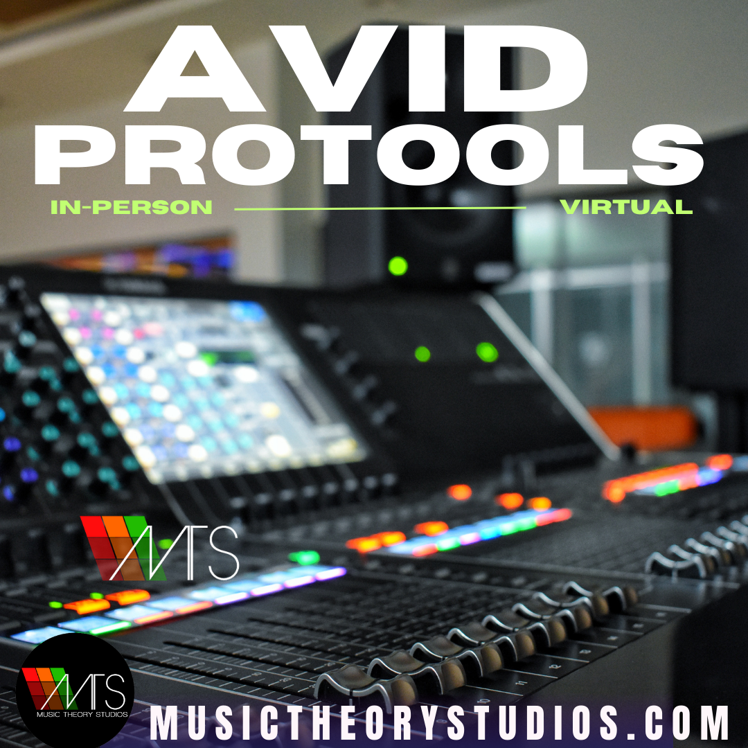 Music Theory Studios Facebook ad: Get Paid to Record Artists, Train in a Real Studio.