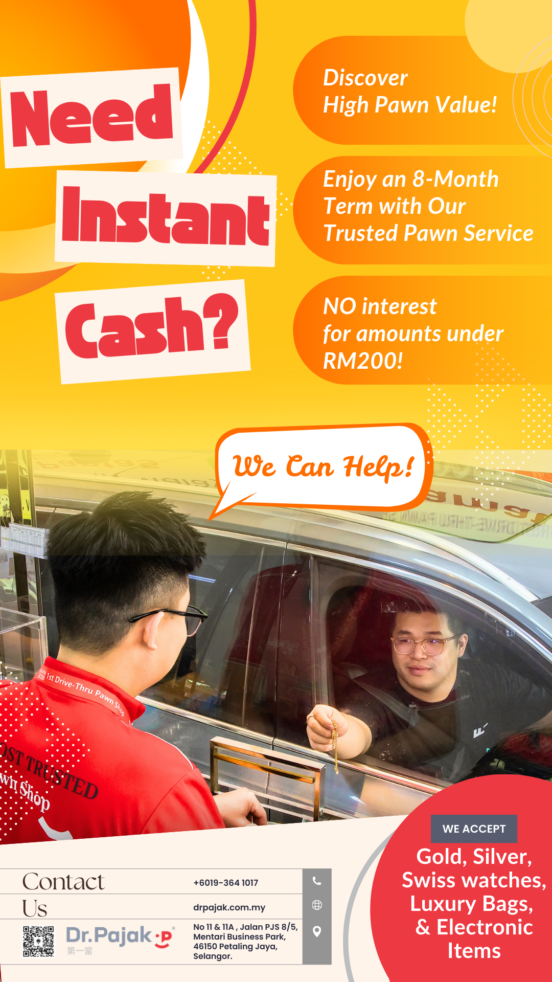 Dr.Pajak - The 1st Drive-Thru Pawn Shop Facebook ad