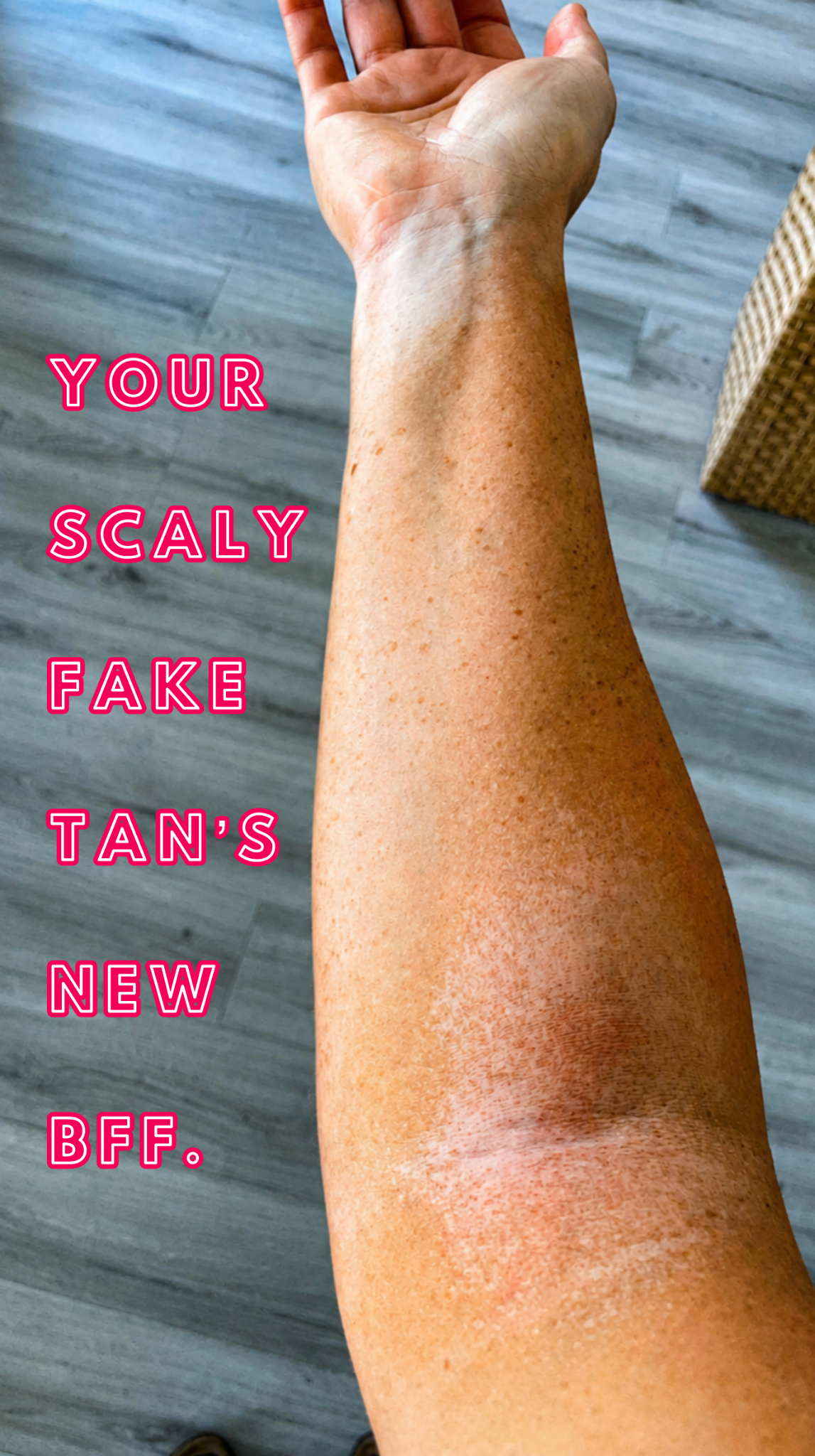 Tan Night Facebook ad: The first fake tan friendly lotion specifically formulated…