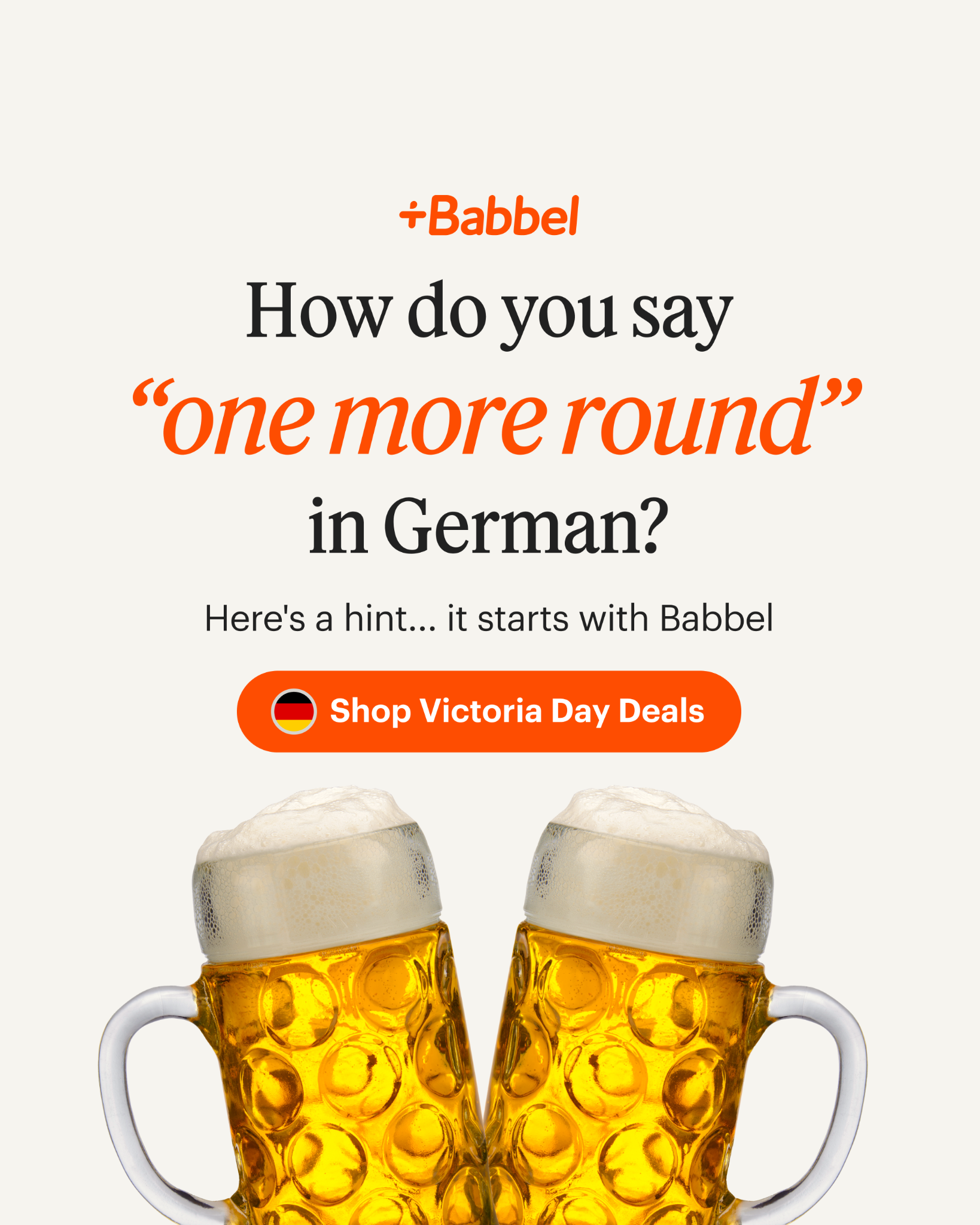 Babbel Facebook ad