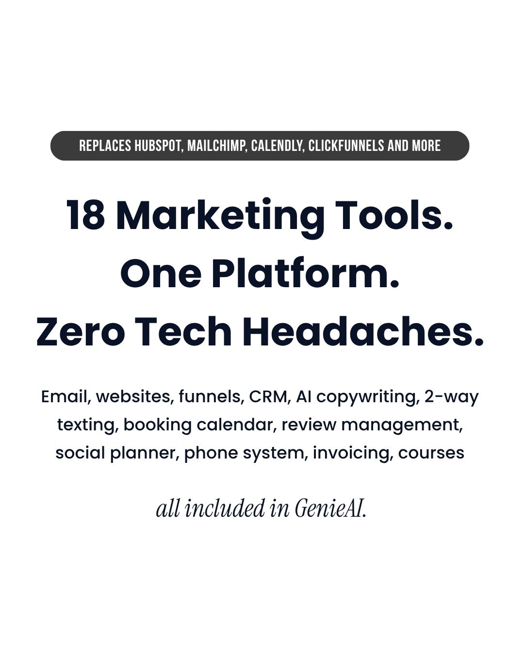 Entrepreneurs Circle Facebook ad: Book A Demo of GenieAI Today