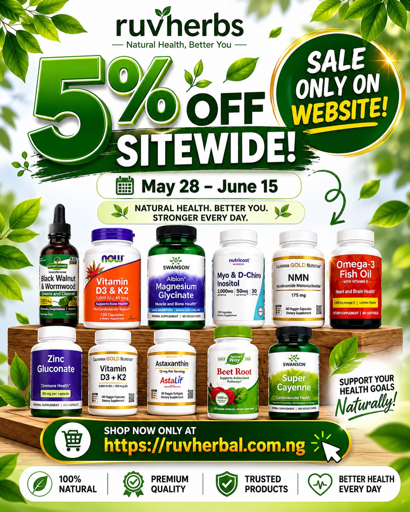 Ruvherbs Facebook ad: To order click the link in the bio…