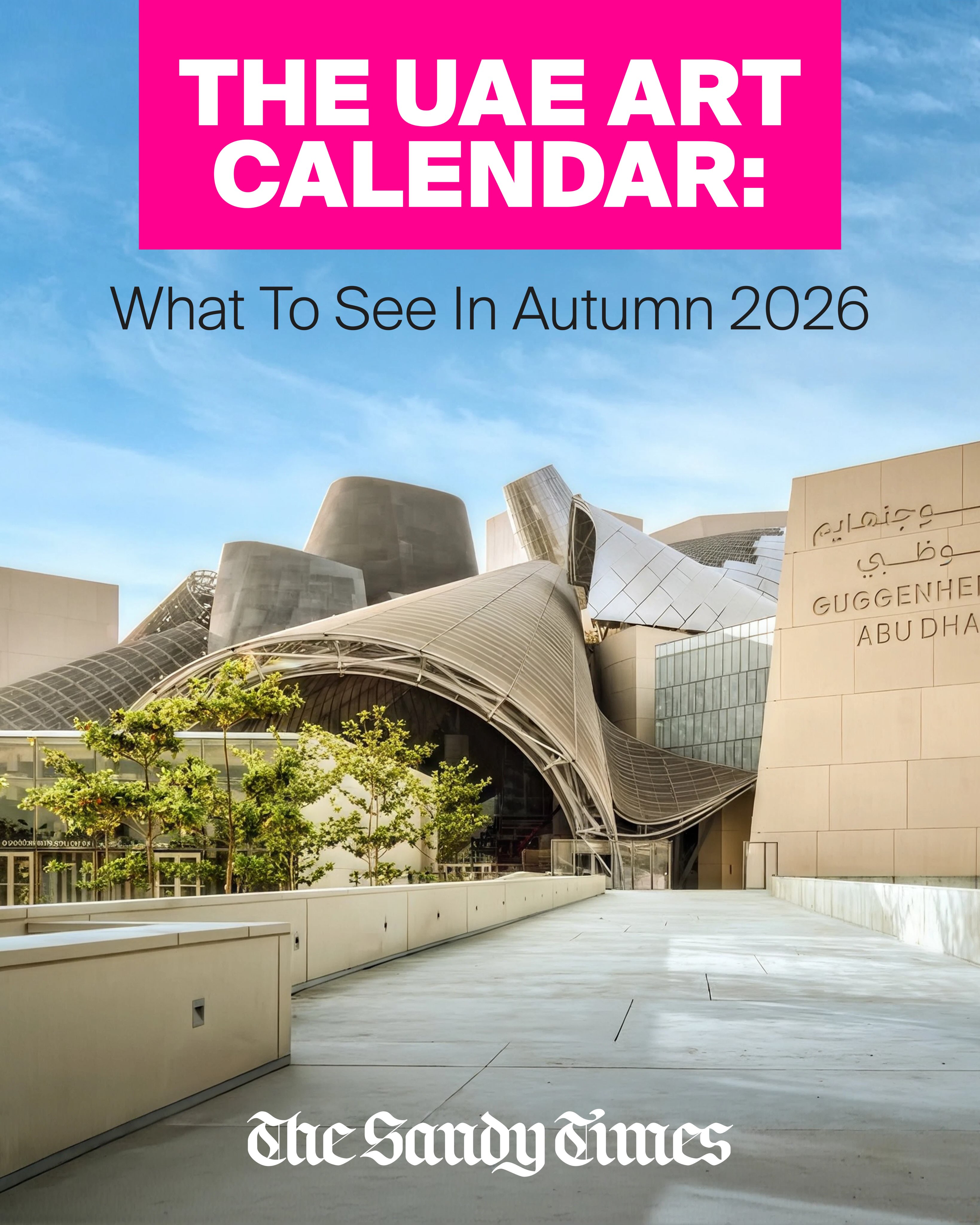 The Sandy Times Facebook ad: From Dubai Design Week to Frieze and the…