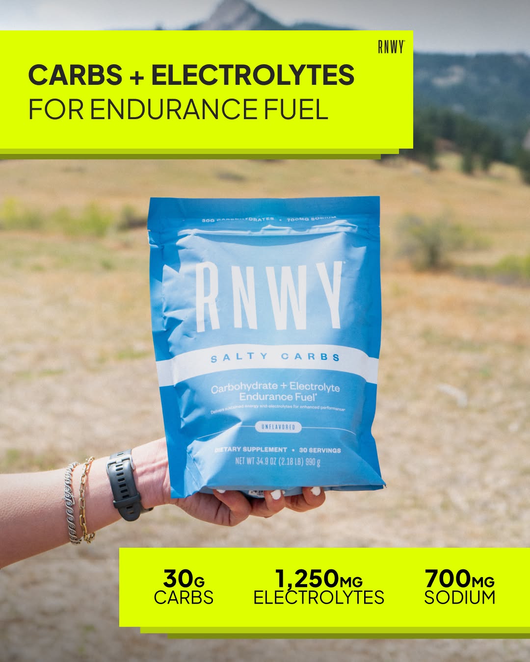 RNWY Facebook ad: Your Gels Are Wrecking Your Stomach Mid-Race