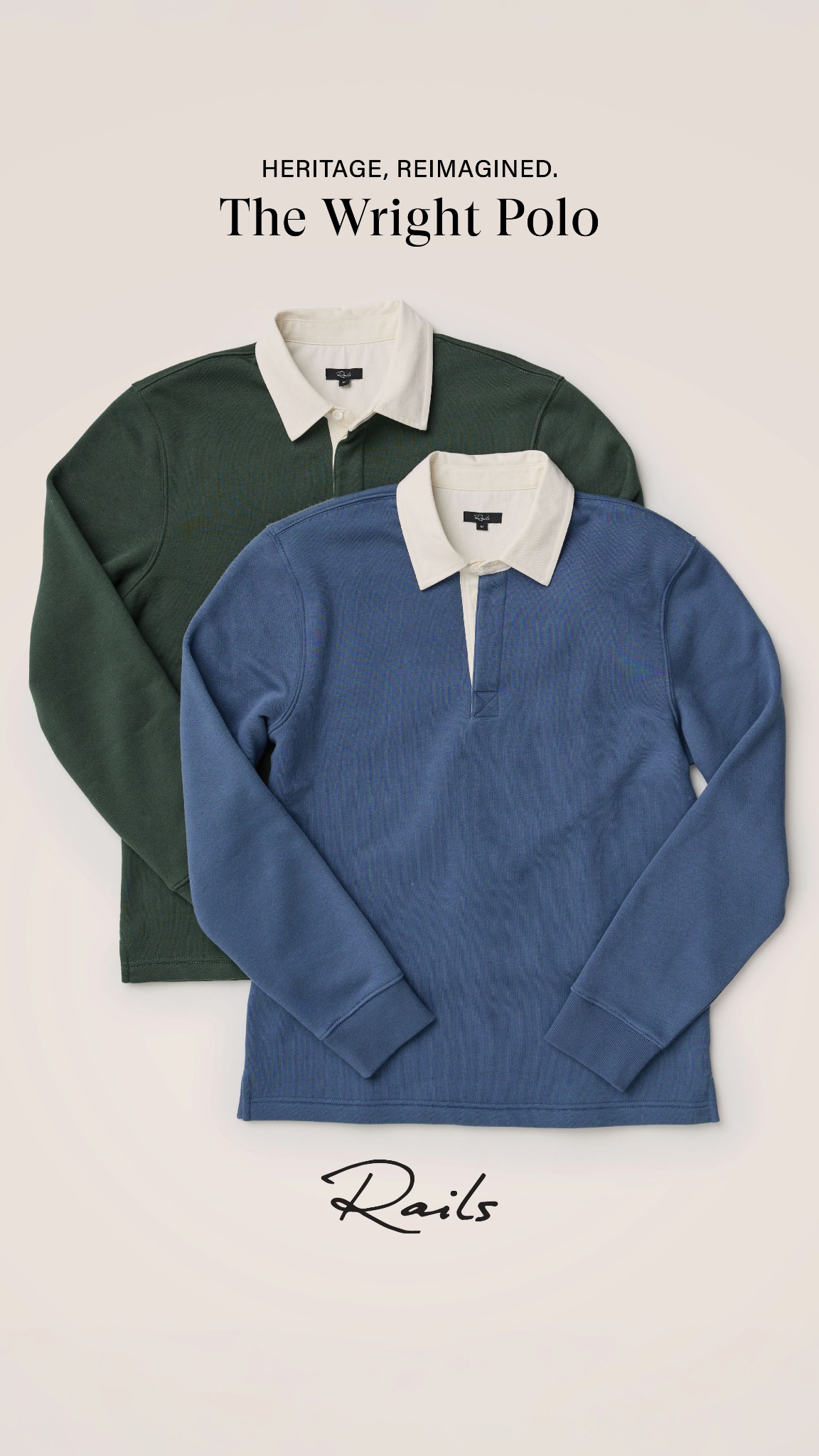 railsmens Facebook ad: New In: Men's T-Shirts & Polos