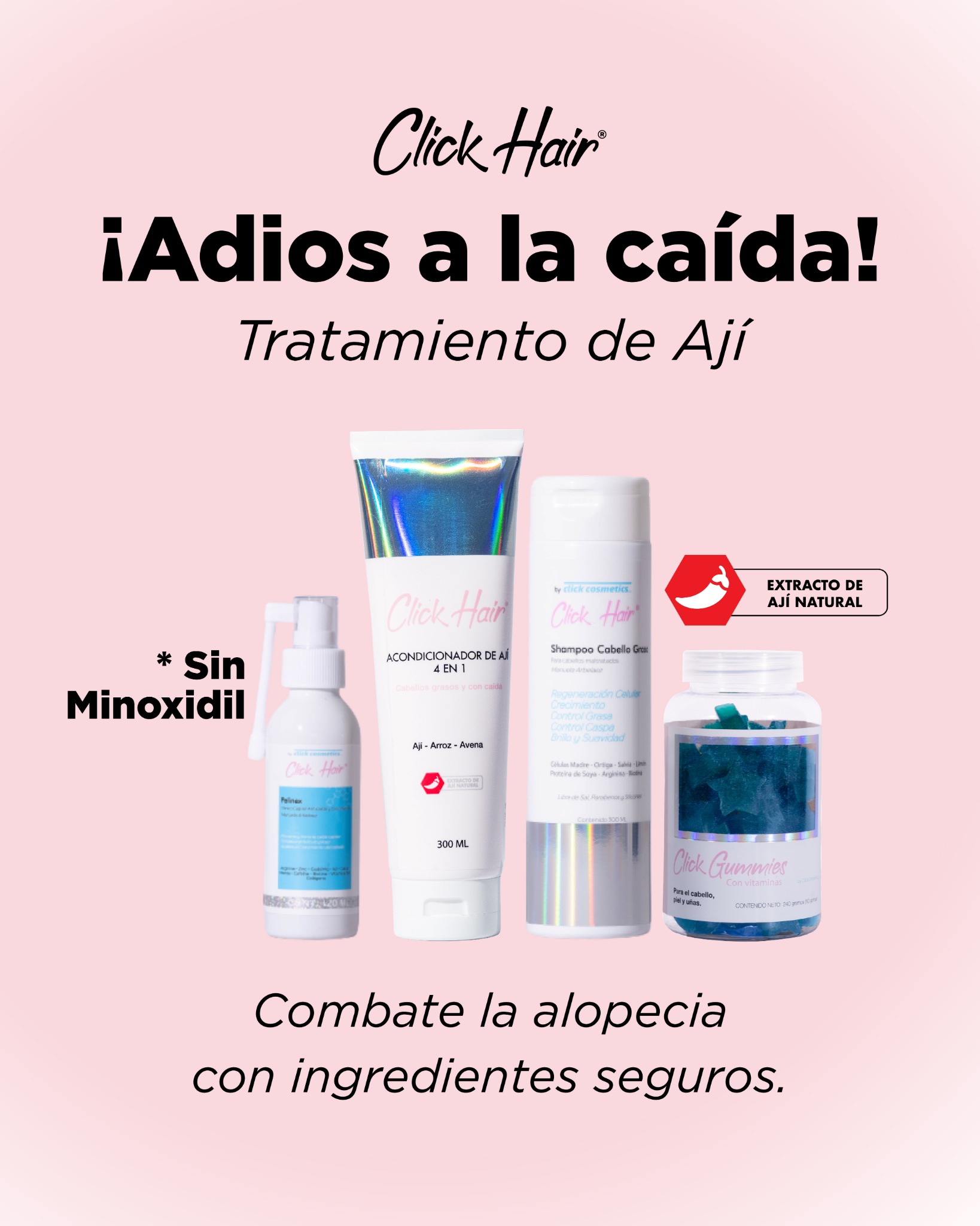 Click Hair Facebook ad