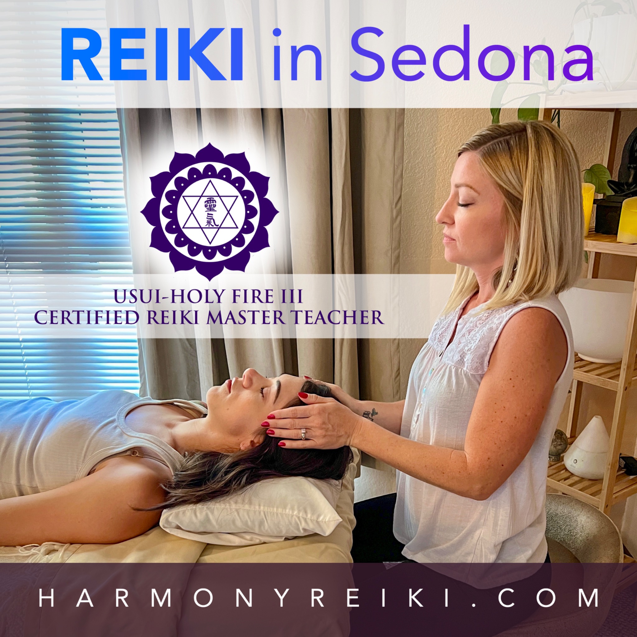 Harmony Reiki Facebook ad: Reiki In Sedona