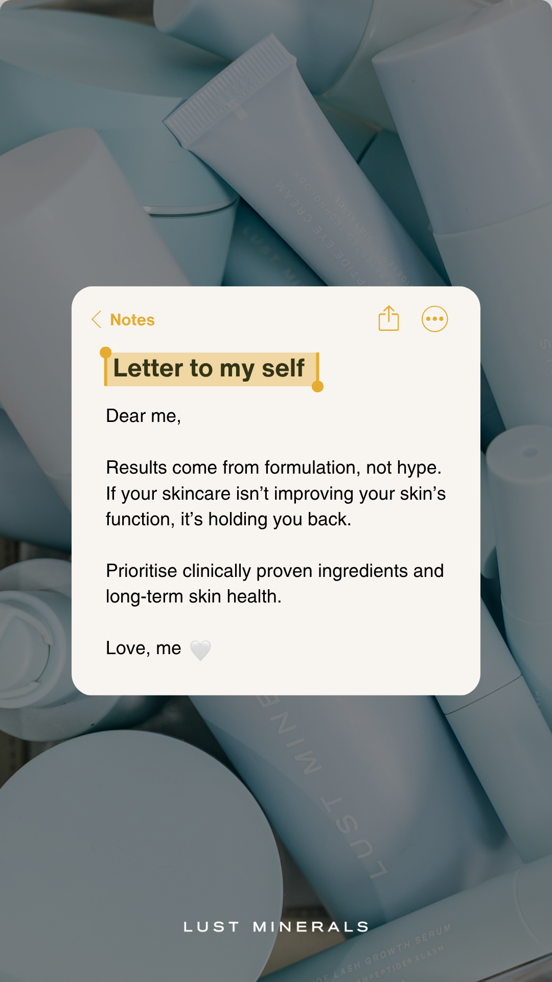 Lust Minerals Facebook ad