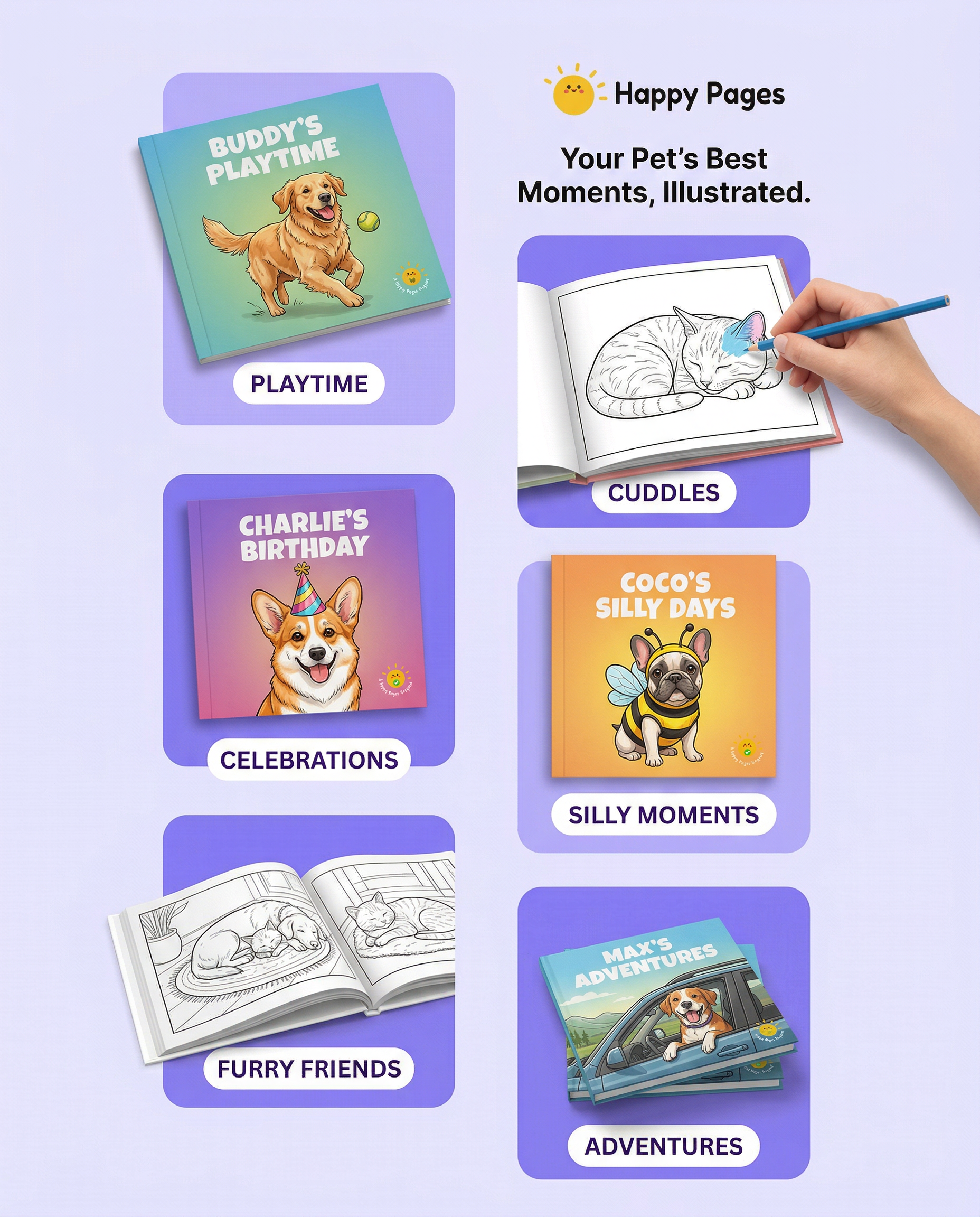 Happy Pages Facebook ad