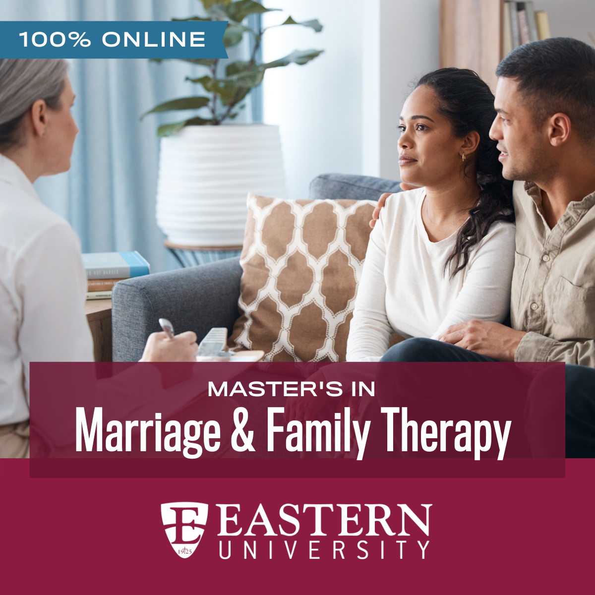 Eastern University Facebook ad: MA Marriage & Family Therapy