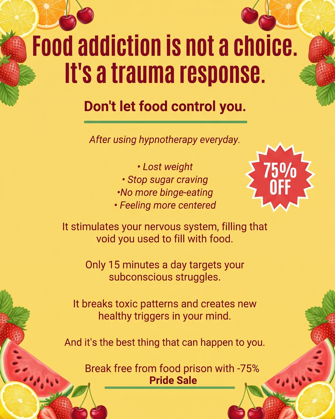 Hypnozio: power of hypnotherapy Facebook ad