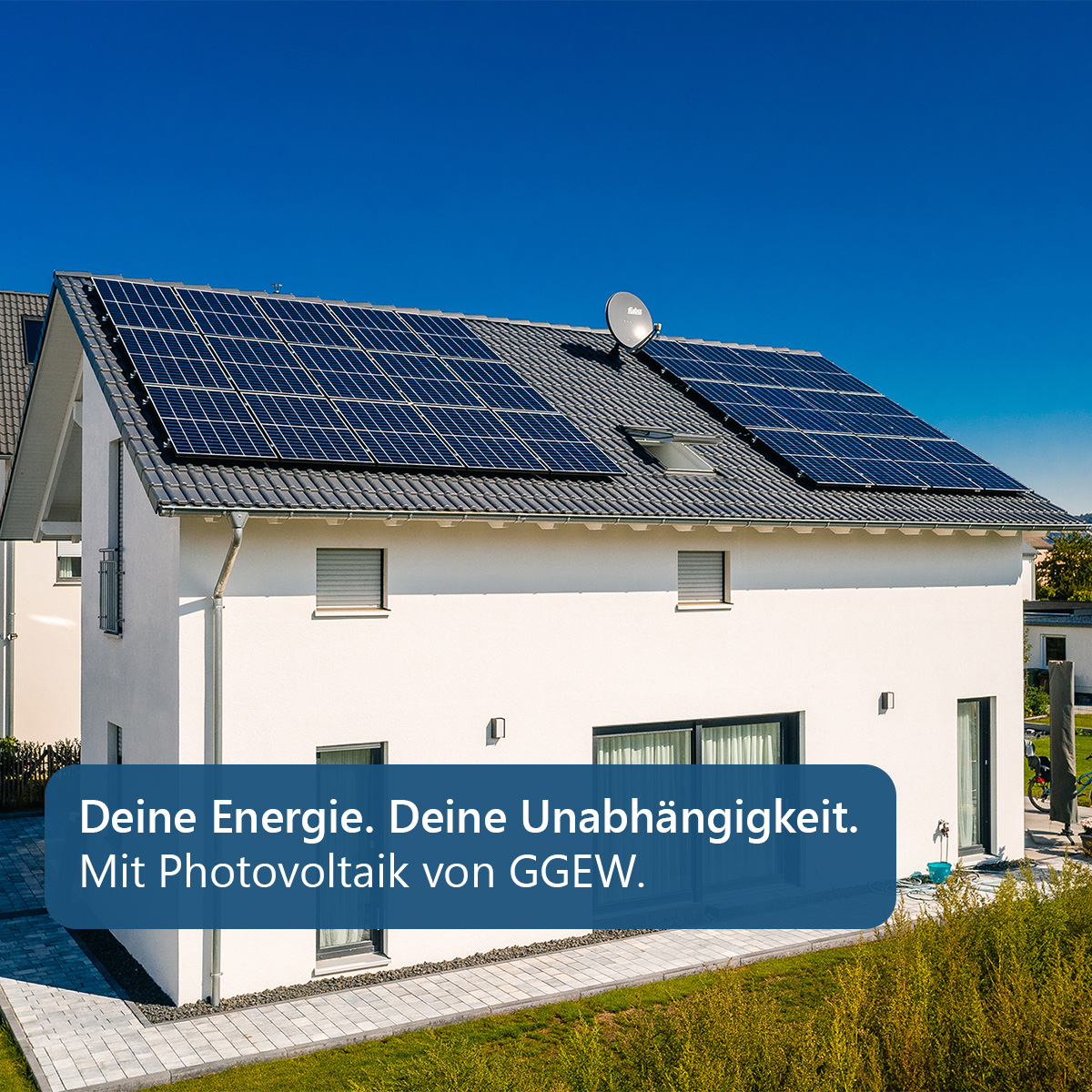 GGEW AG Facebook ad: Sonnenstrom ohne Investition