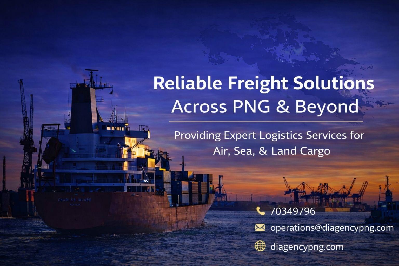 DI Agency PNG Facebook ad: Your Trusted Freight & Logistics Partner in PNG