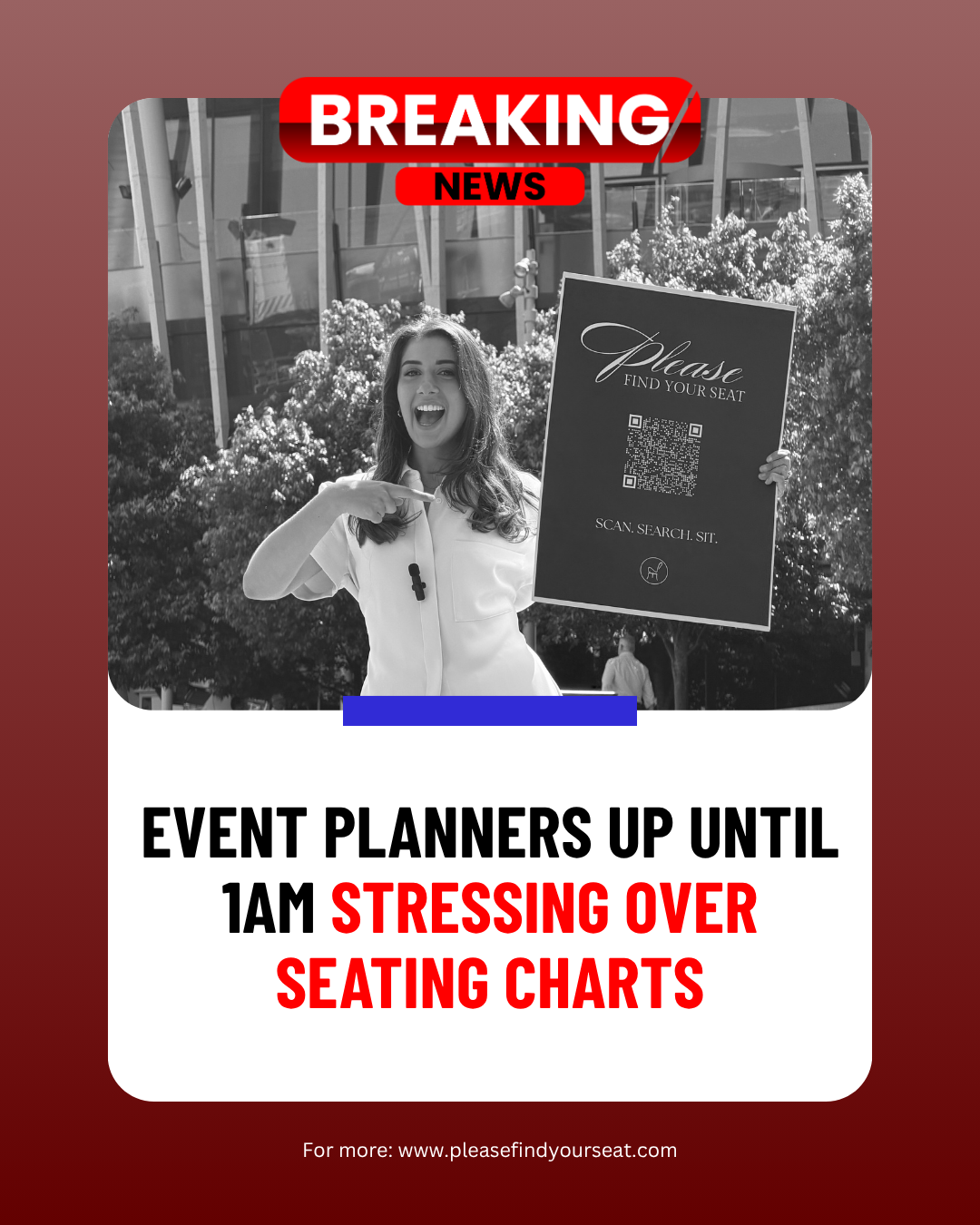 Please Find Your Seat Facebook ad
