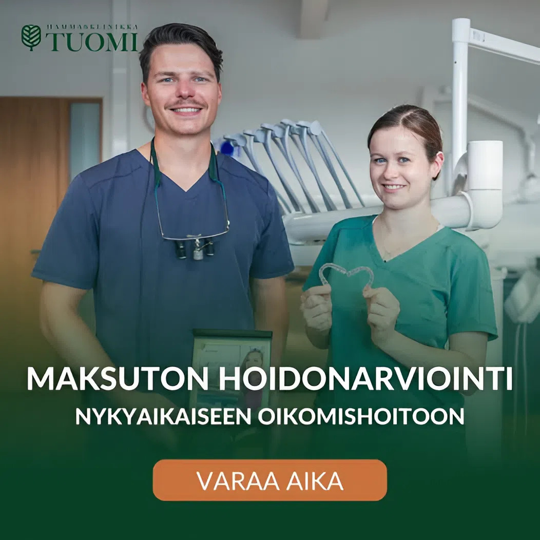 Hammasklinikka Tuomi Facebook ad from Sep 26, 2025