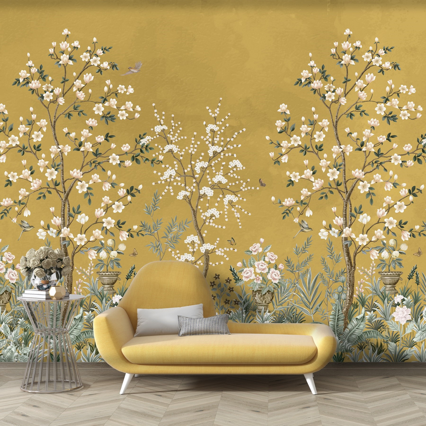 Tetsip Media Facebook ad: Floral Wallpaper Collection by Tetsip Media, Where Walls…