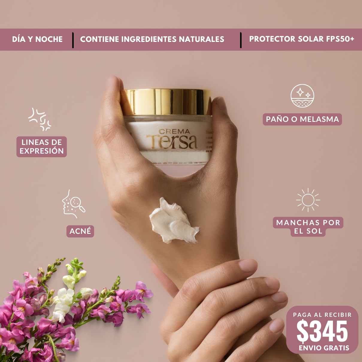TERSA Michoacan Facebook ad: Piel sin imperfecciones