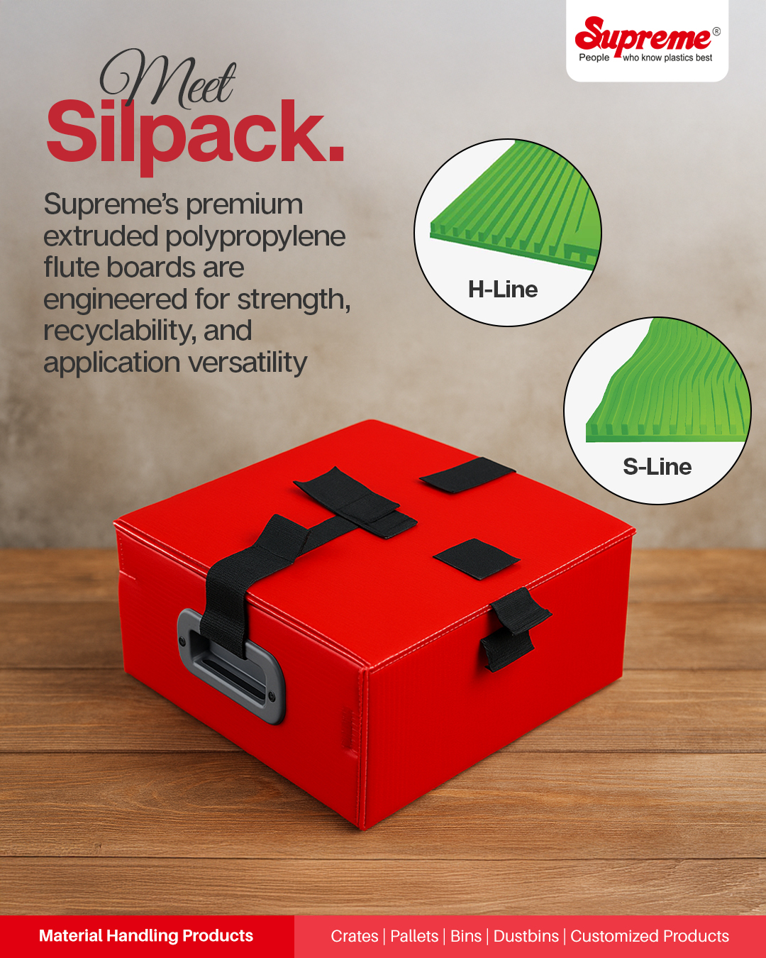 Supreme Material Handling Products Facebook ad: Material Handling Plastic Crates | Supreme Material…