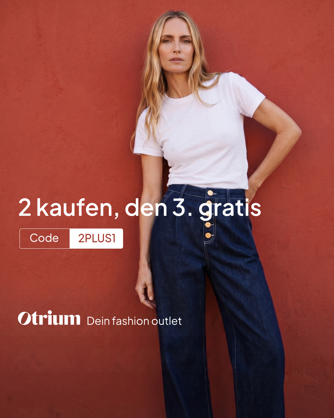Otrium Facebook ad: Code 2PLUS1
