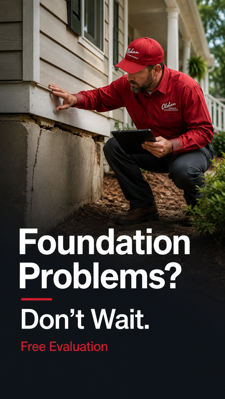 Olshan Foundation Repair Facebook ad: Olshan Can Help