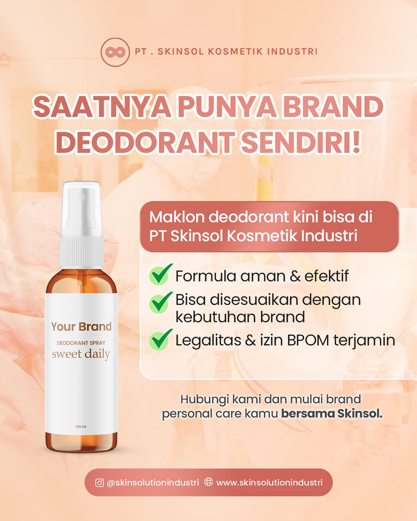 PT SkinSol Kosmetik Industri Facebook ad: Produk simple, pasar besar