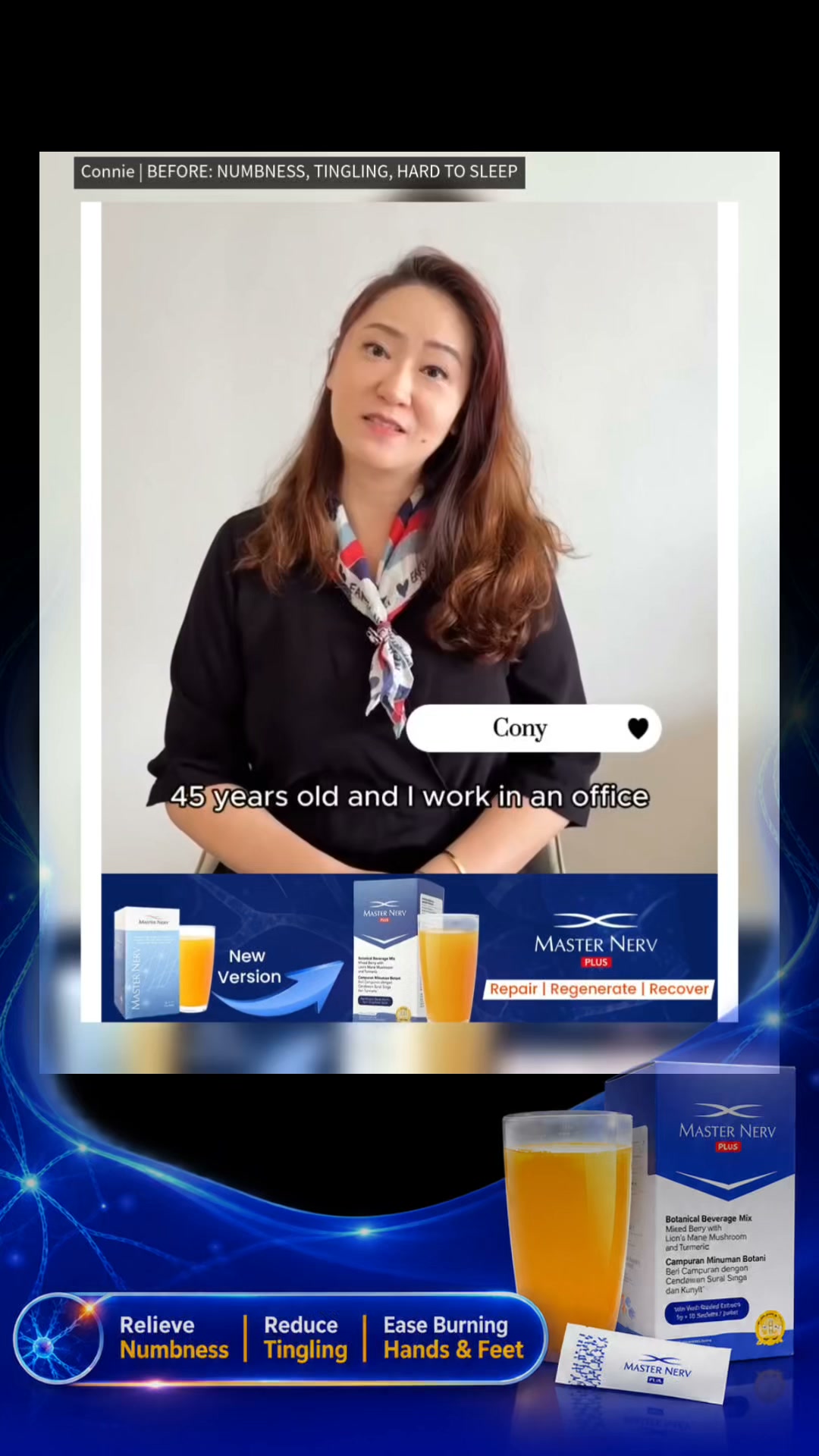 Master Nerv - Daily Nerve Health Support Facebook ad: 1 Month Relieves Numbness and Tingling