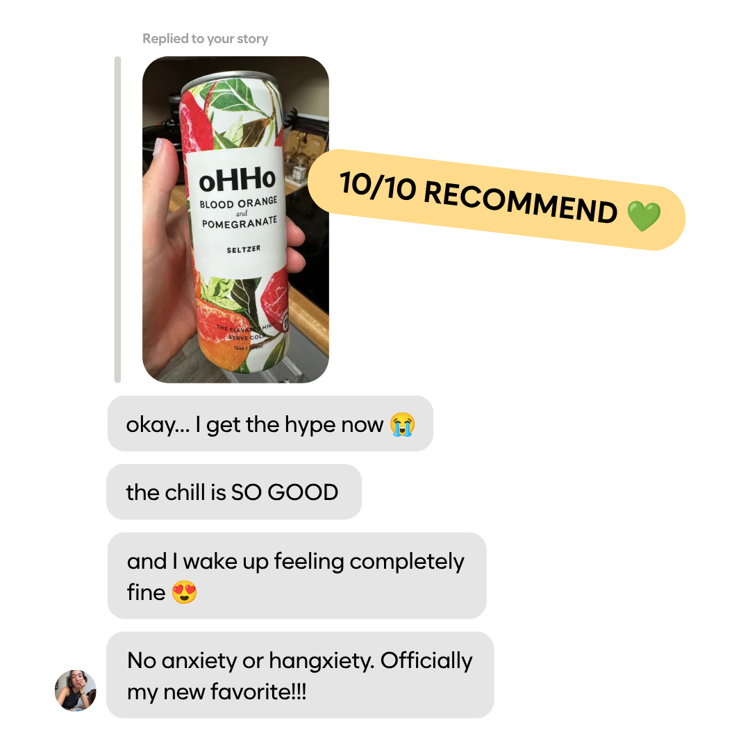 OHHo Facebook ad: All The Chill, Zero Hangover
