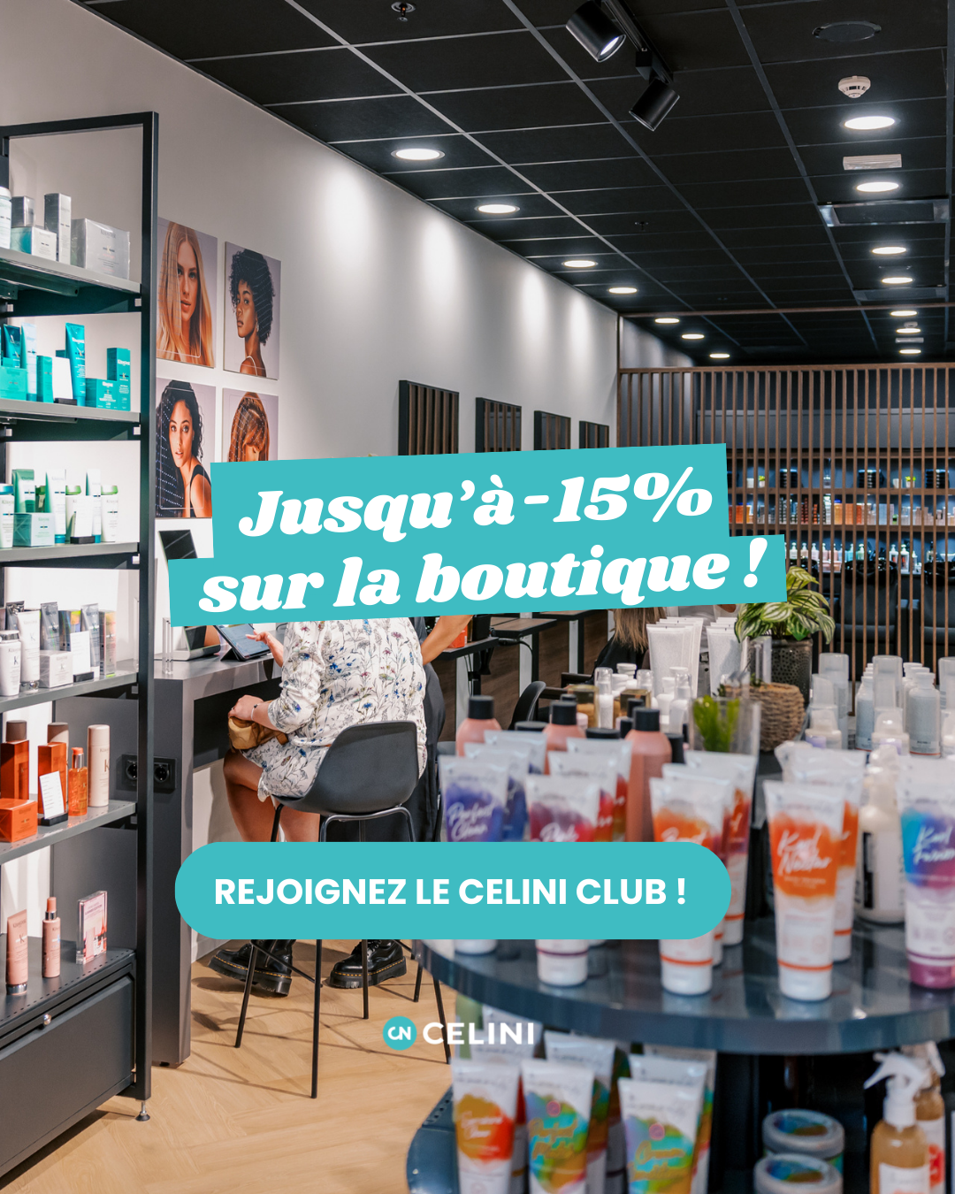 Celini.be Facebook ad: -15% sur Kérastase, Olaplex,.!