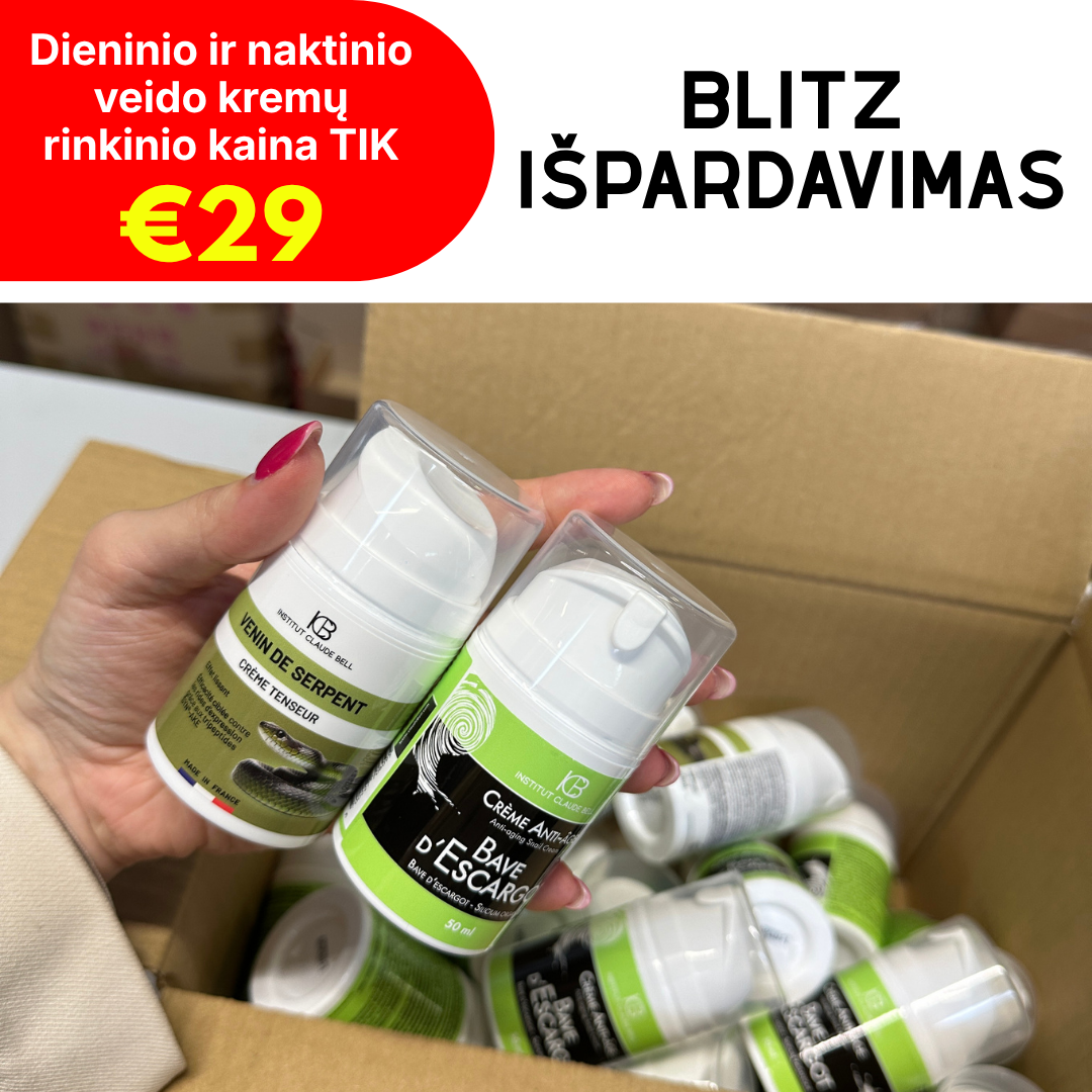 Kosmetikalt.lt Facebook ad: DIENAI + NAKČIAI, 2 kremai tik 29 €