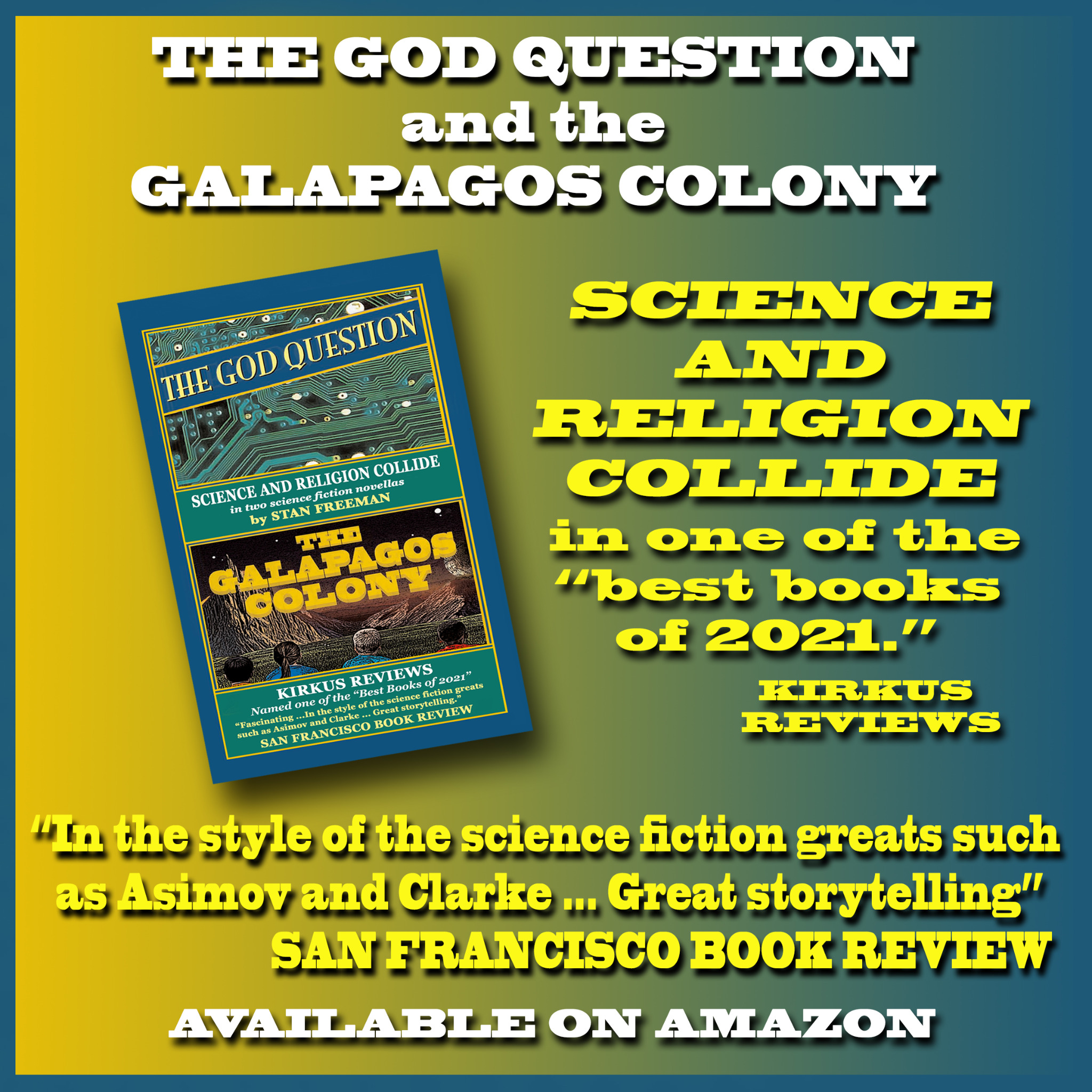 Science and Religion Facebook ad: Science takes on religion in memorable science fiction