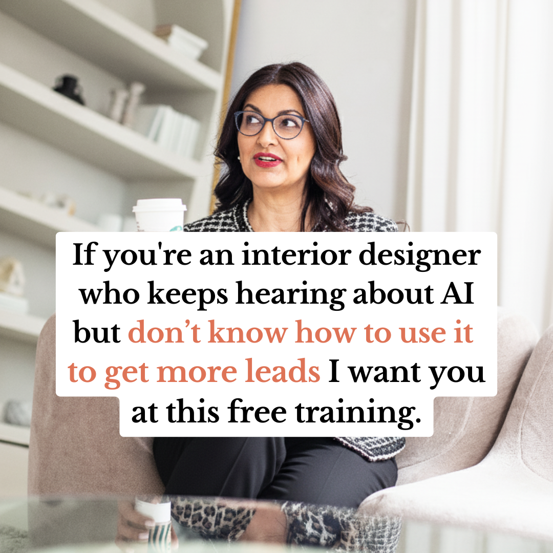 Salimah Mamdani Facebook ad: FREE Workshop for Interior Designers