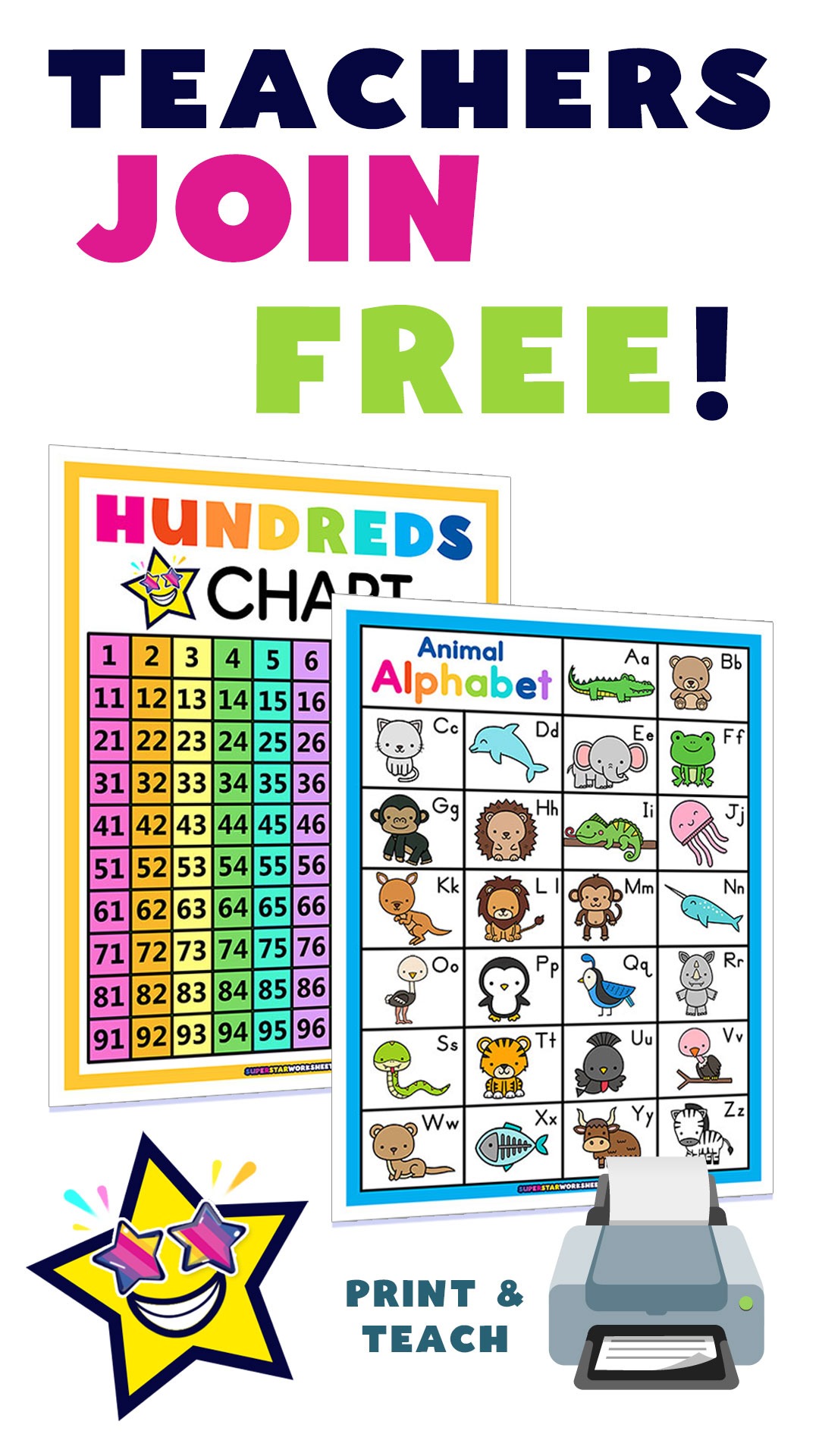 Superstar Worksheets Facebook ad
