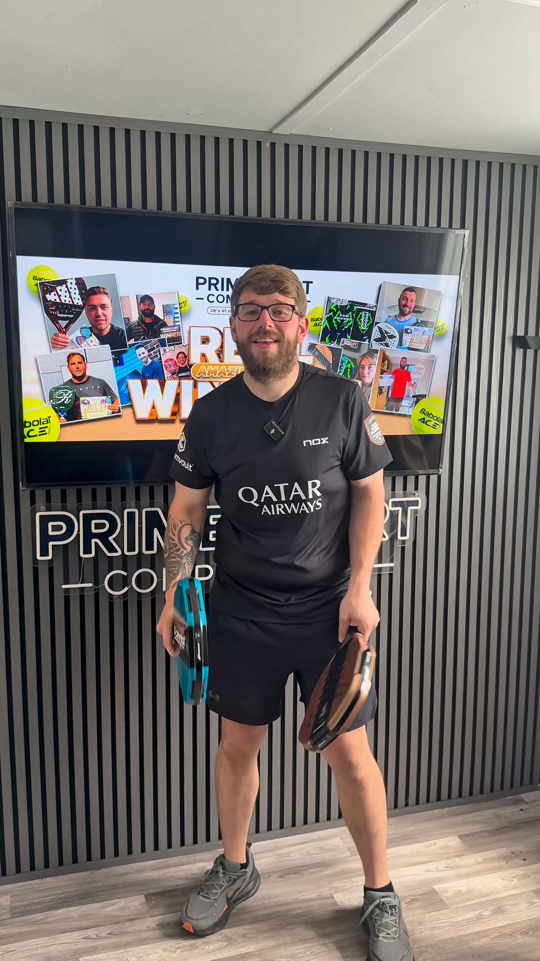 Primecourt Competitions Facebook ad: Win The Latest Padel Gear
