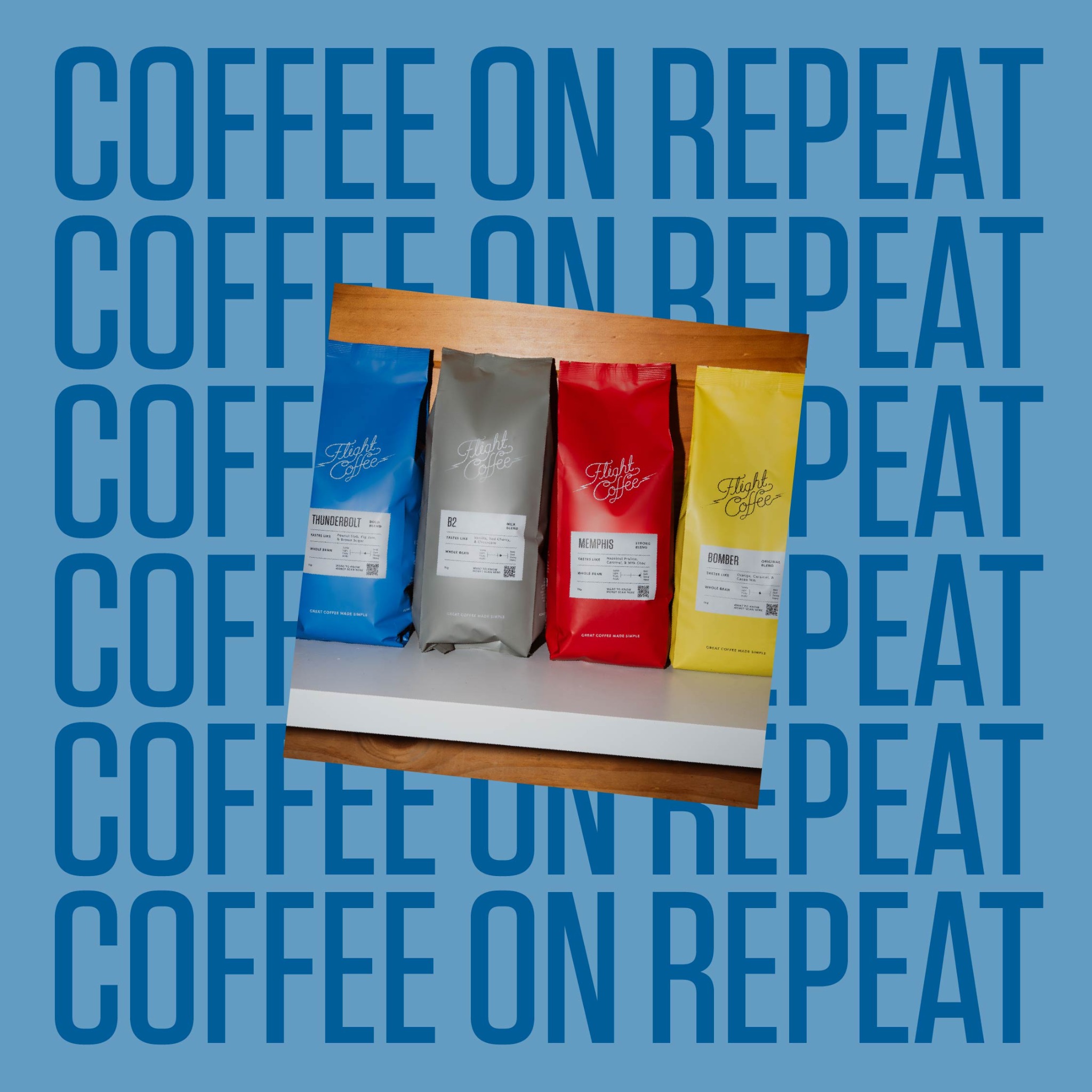 Flight Coffee Facebook ad: The easiest upgrade you’ll make this year.
