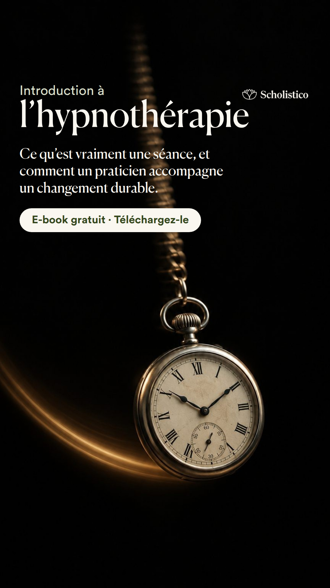 Scholistico en Français Facebook ad: L’hypnose expliquée: e-book gratuit