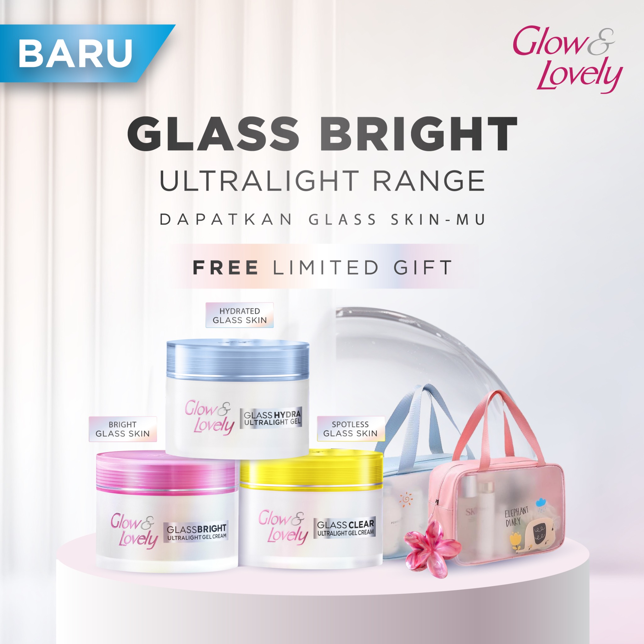 Glow and Lovely Indonesia Facebook ad: Free Prize!