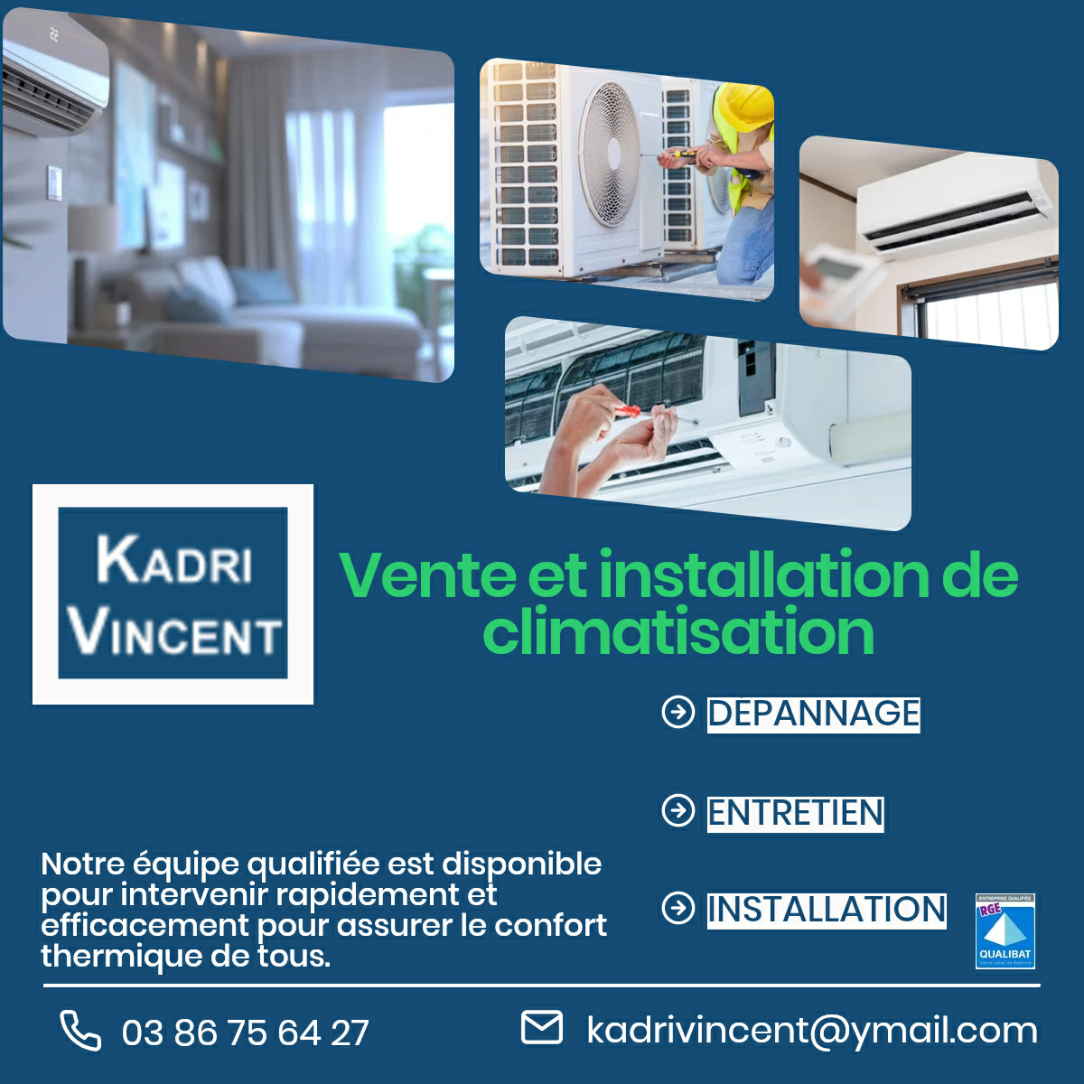 Publicité : Climatisation - vente, installation Facebook ad