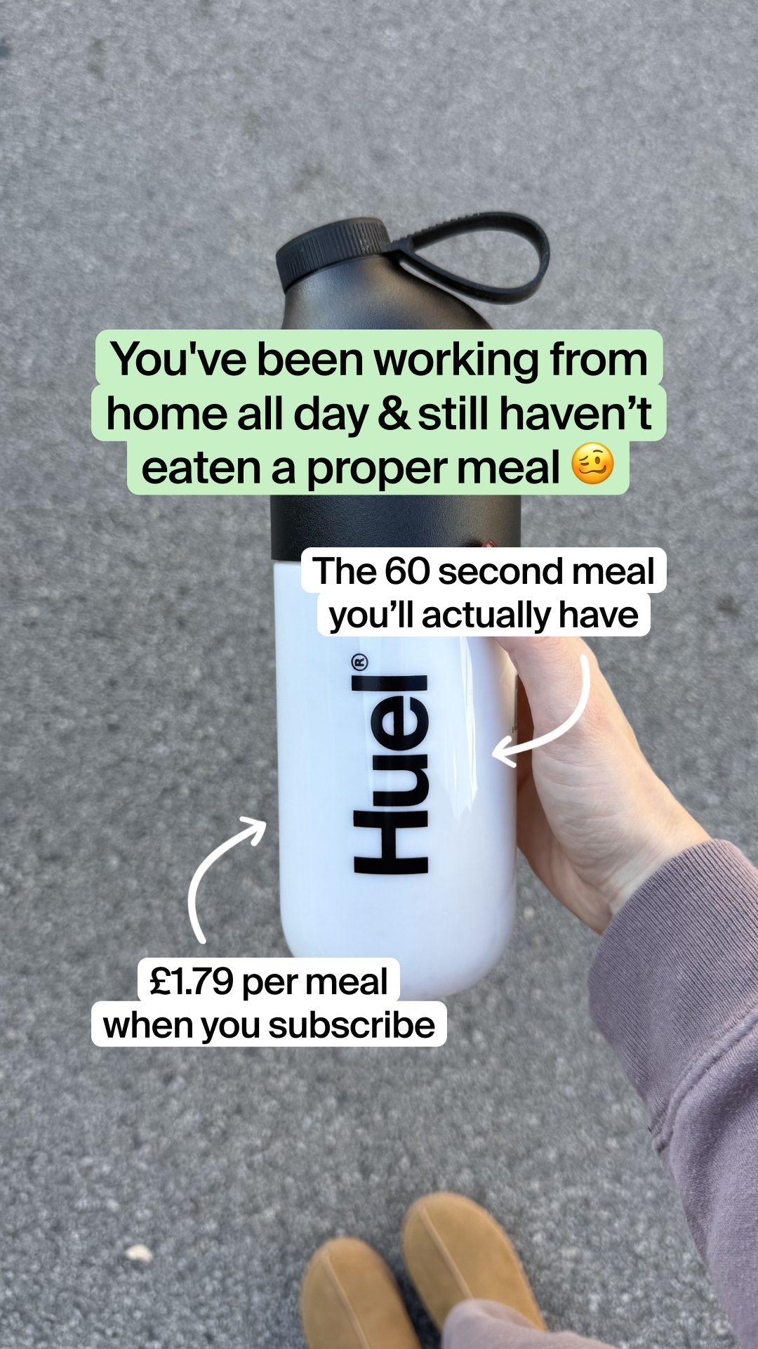 Huel Facebook ad