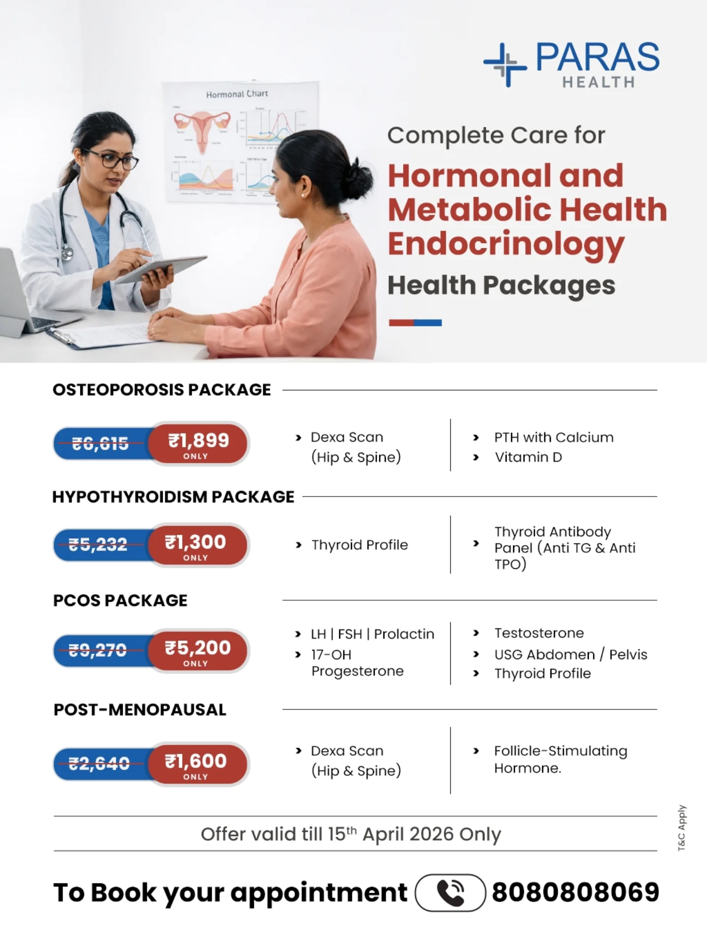 Paras Health - Srinagar Facebook ad: Strong women deserve strong health.