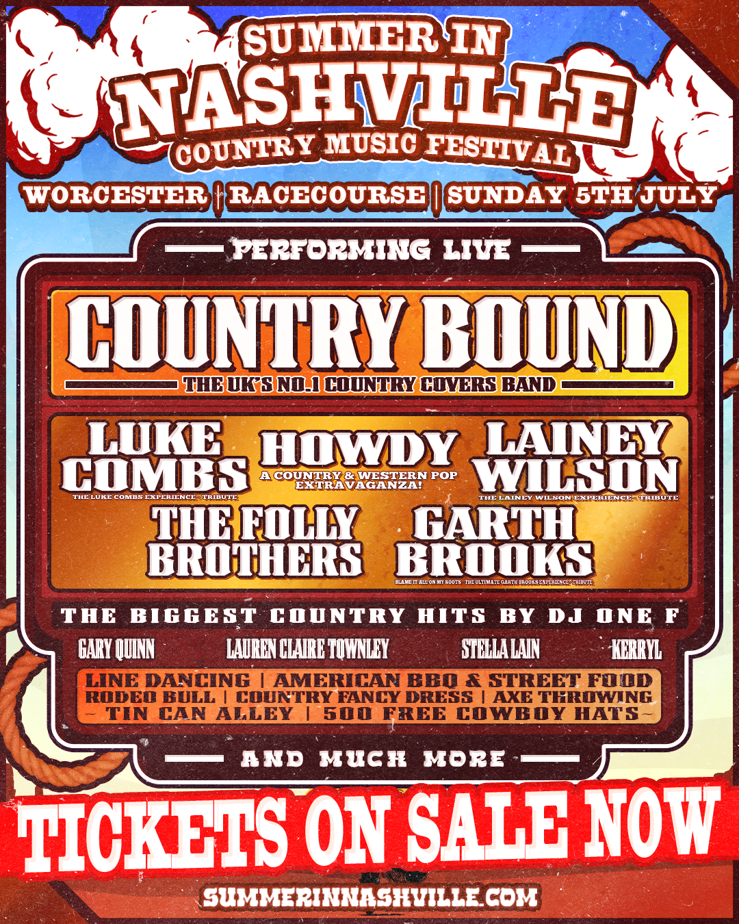Summer In Nashville - Worcester Facebook ad: 50% OFF TICKETS NOW LIVE