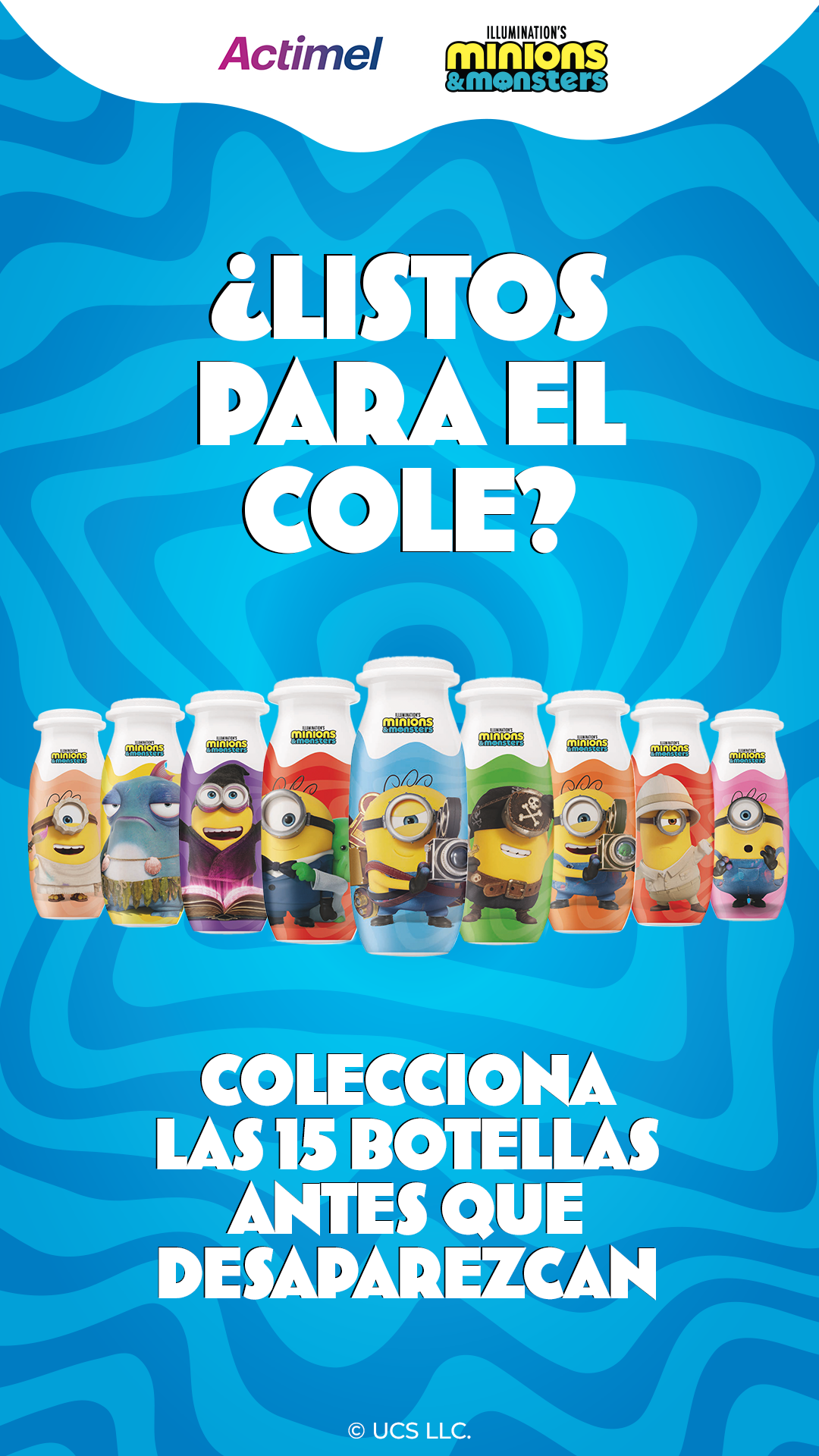 Danone Facebook ad: ¡Ya están aquí Actimel Minions & Monsters!