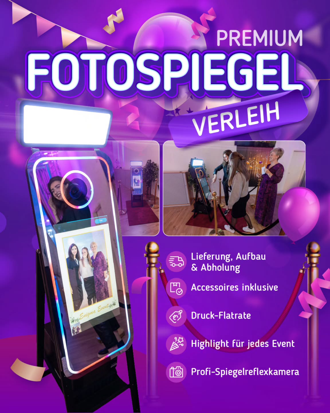 fotobox.und.mehr Facebook ad: Dein Event. Deine Erinnerungen.